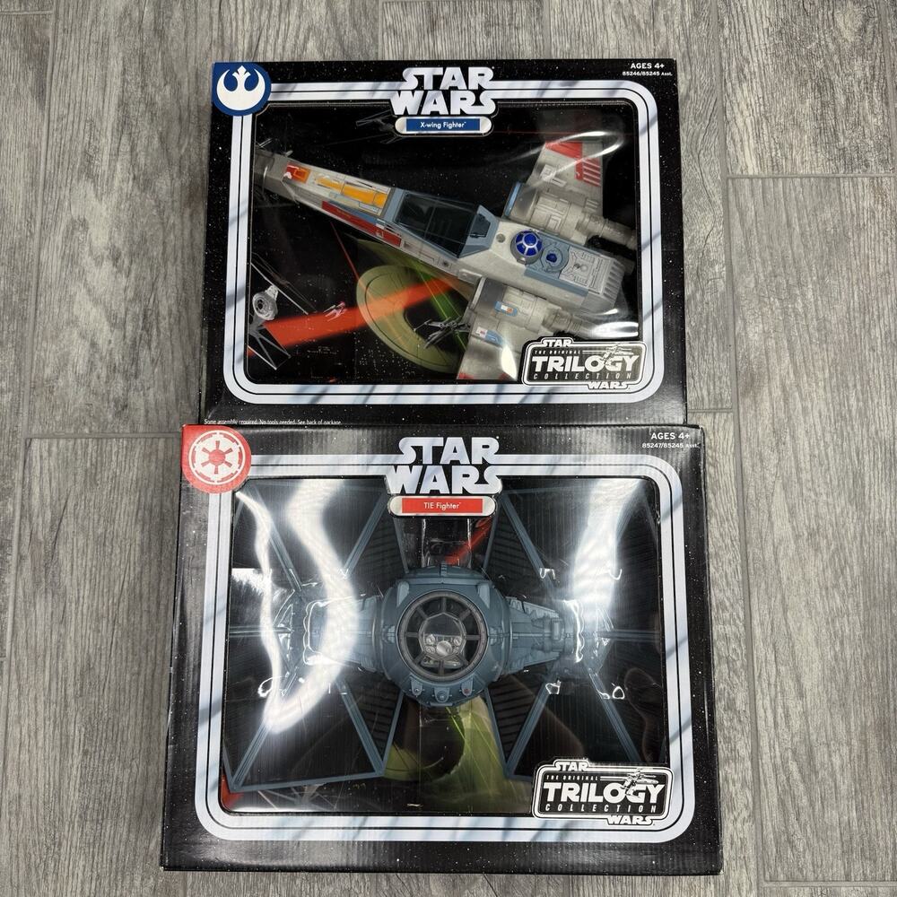 Star Wars OTC TIE Fighter and X-wing Fighter New Set Lot
